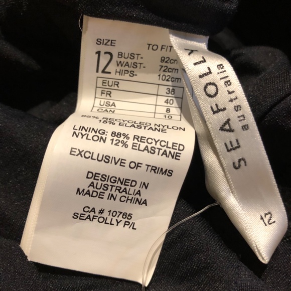 Brand New Seafolly New Wave Cut-Out One-Piece Swimsuit - Picture 6 of 9